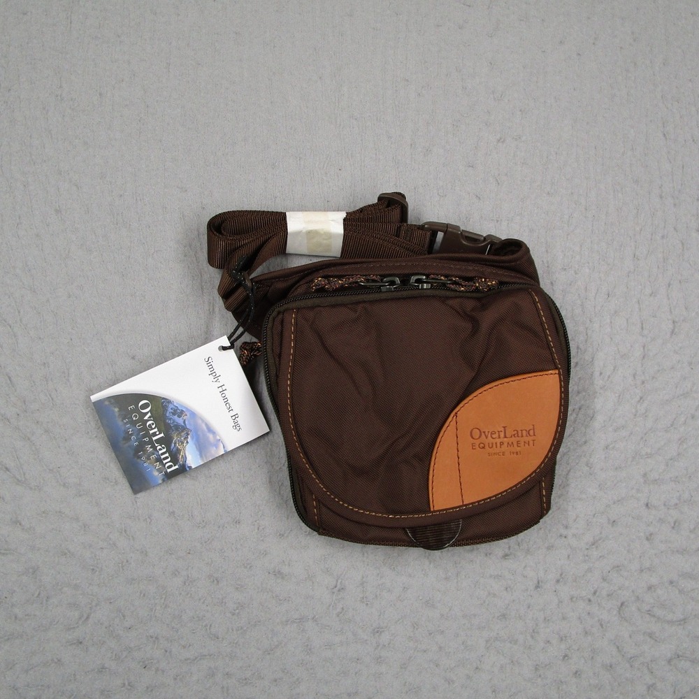 OverLand Equipment Bayliss Crossbody Waist Pack Bag Brown Coffee Bean New